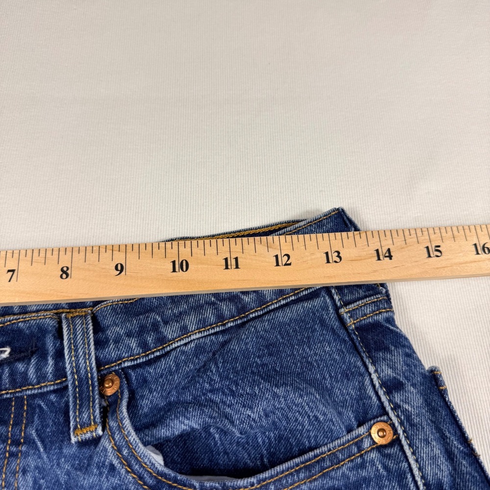 Levi's 501 Original Fit Jeans W27 L32 Medium Wash Blue Straight Leg Button Fly - Picture 4 of 15
